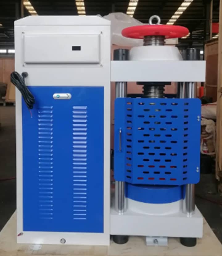 Machine d’essai de compression hydraulique